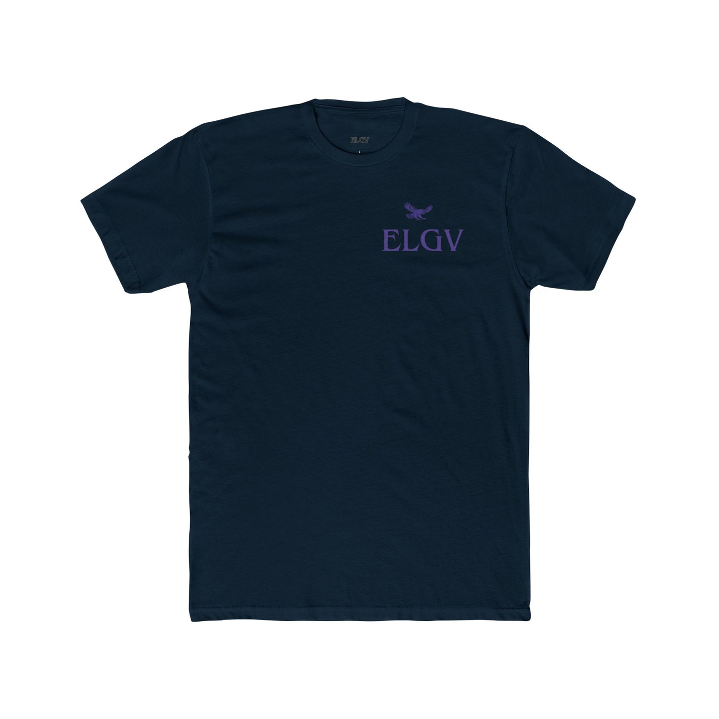 “Side ELGV logo prple” tee