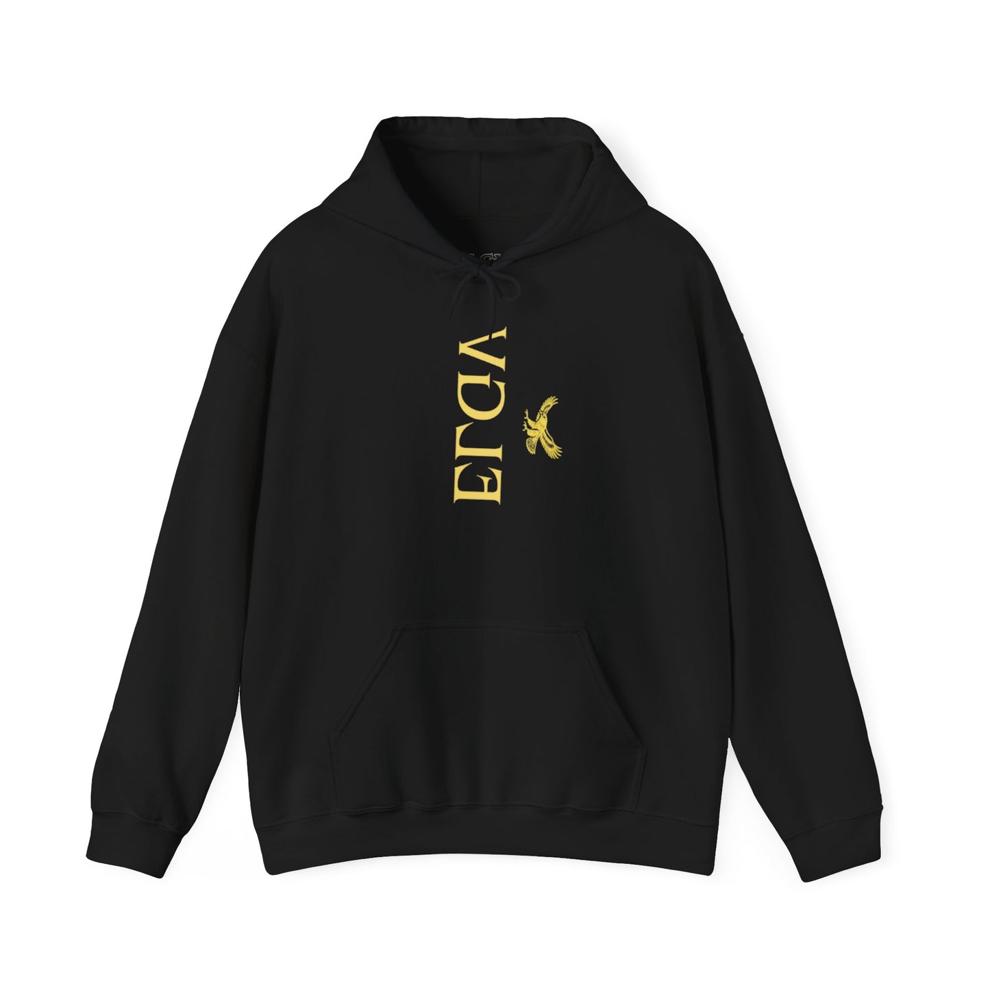 “Side ELGV logo mirror  yellow” hoodie