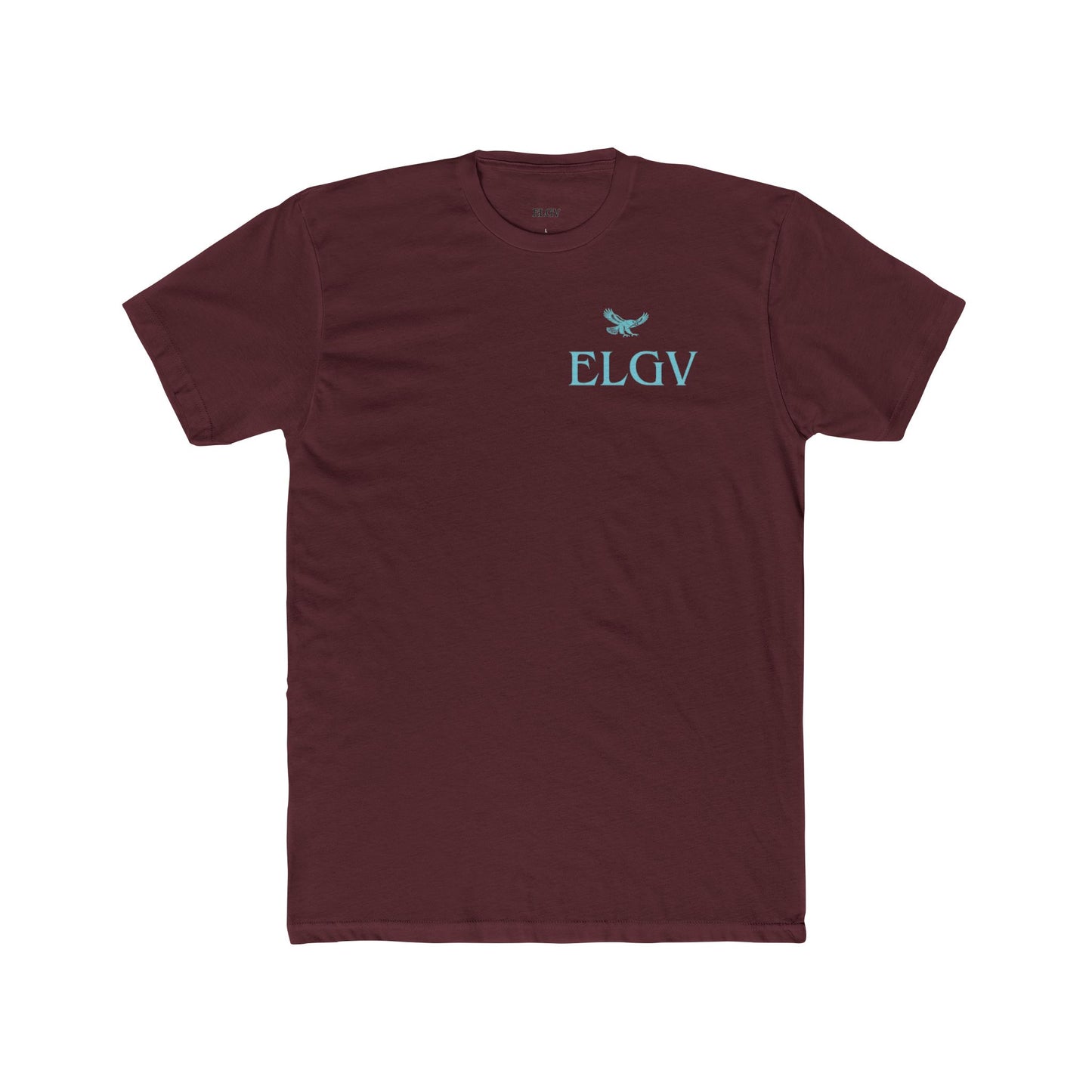 “Side ELGV logo aqua” tee