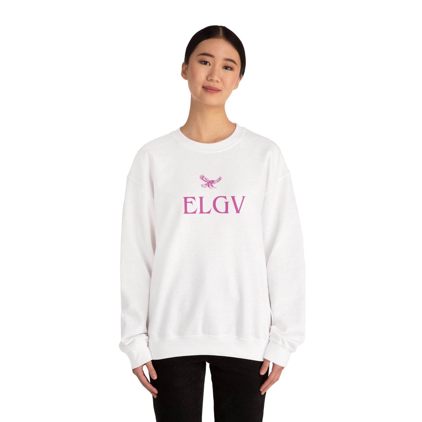 “Center ELGV logo pink” sweatshirt