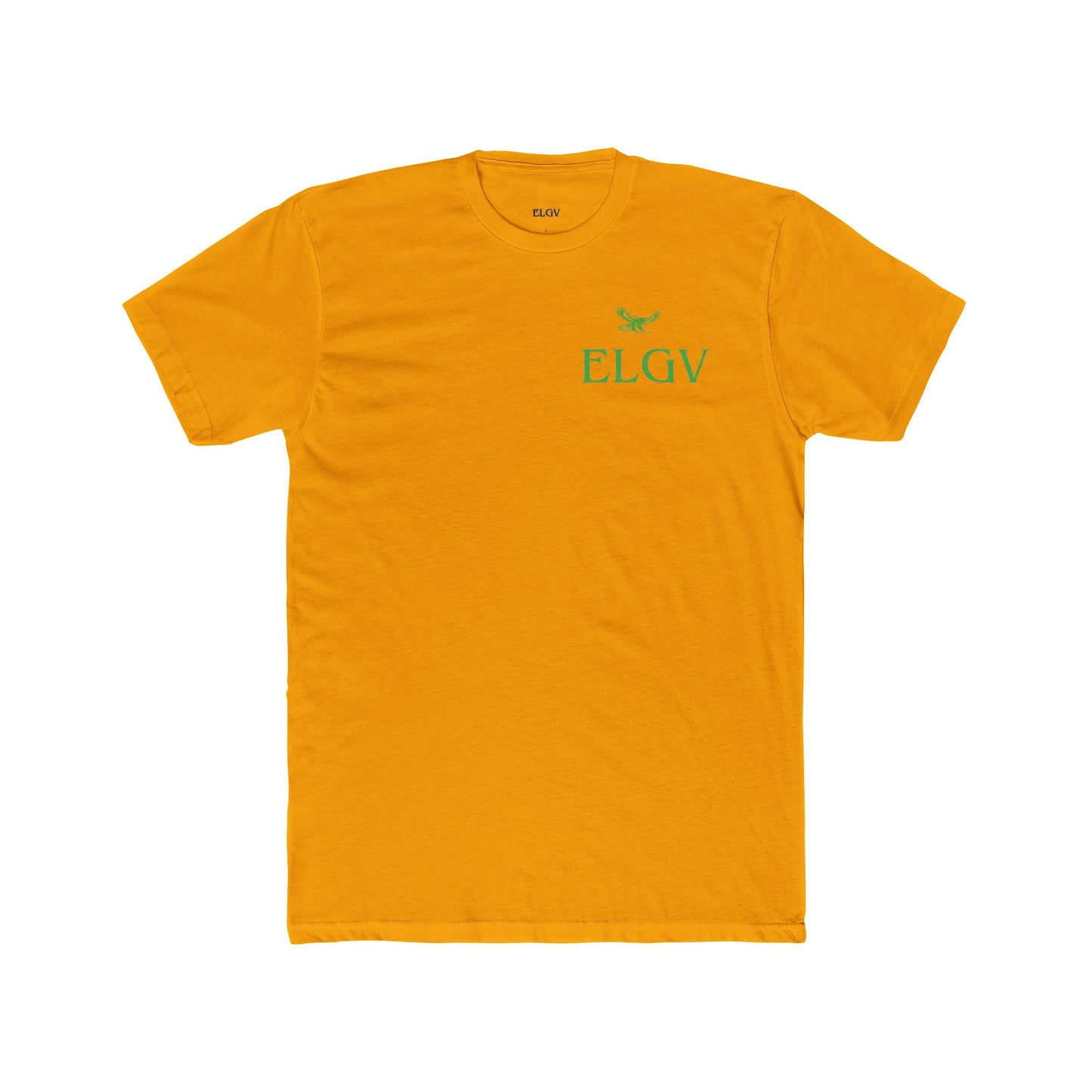 “Side ELGV logo green” tee