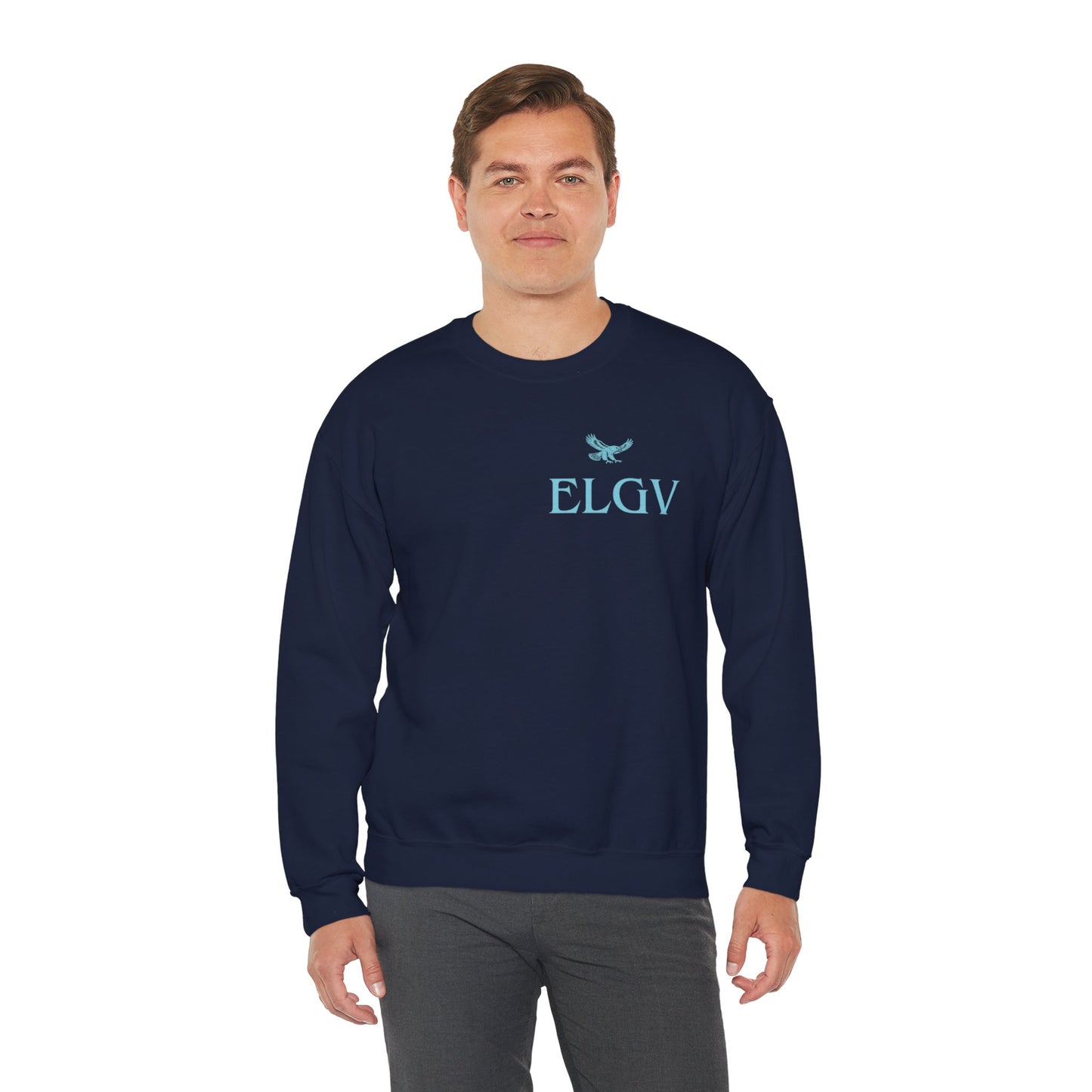 “Side ELGV logo aqua” sweatshirt