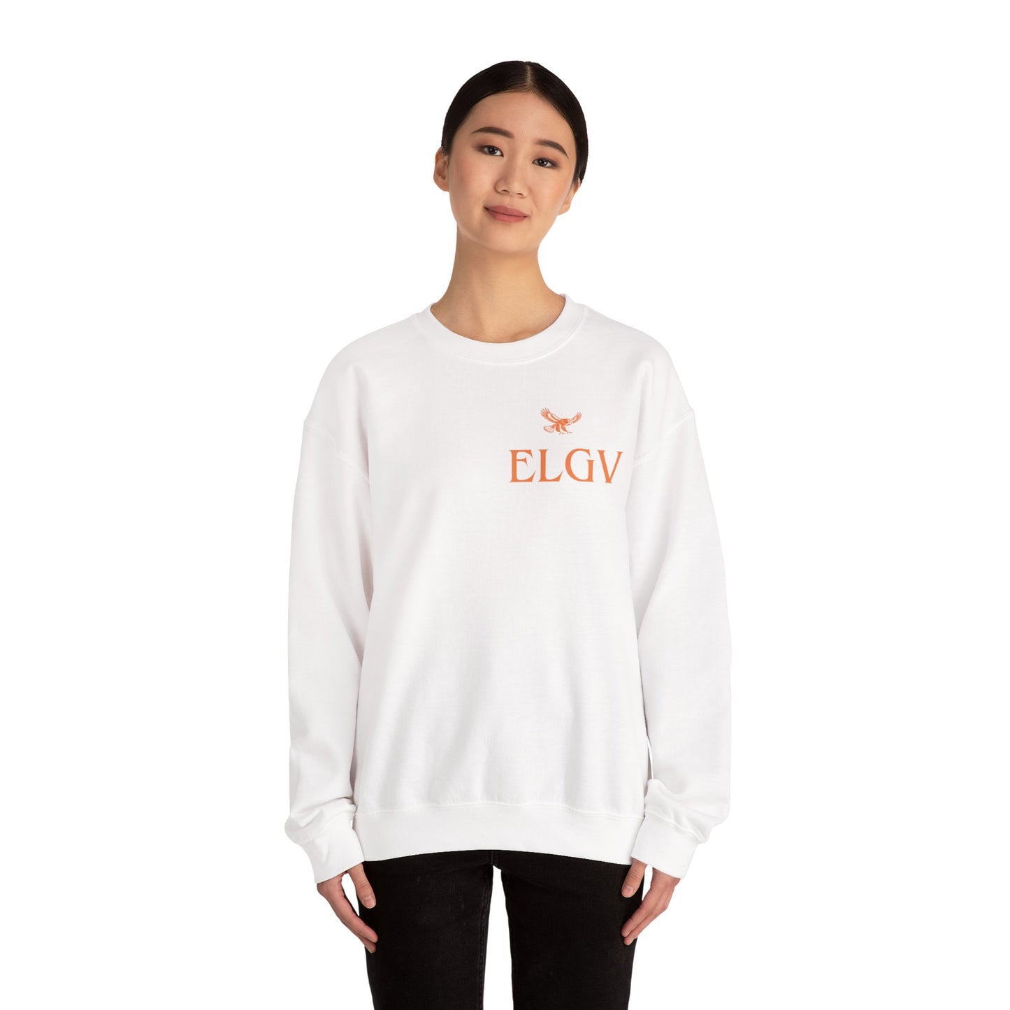 “Side ELGV logo orange” sweatshirt
