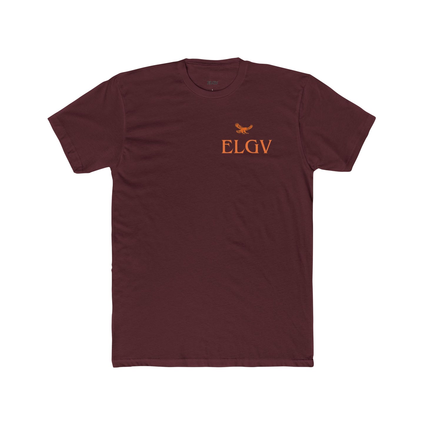“Side ELGV logo orange” tee
