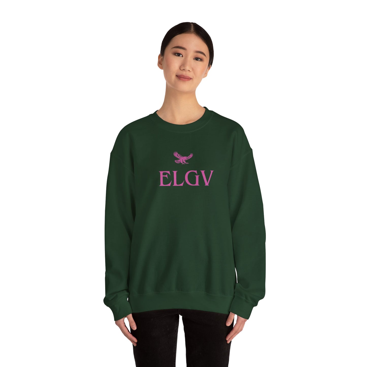“Center ELGV logo pink” sweatshirt
