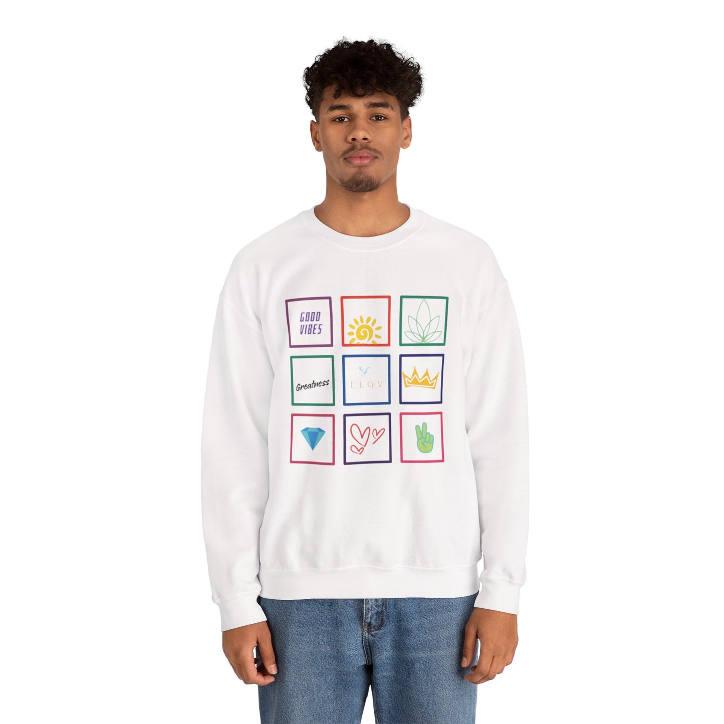 “Grid of values, next level” sweatshirt