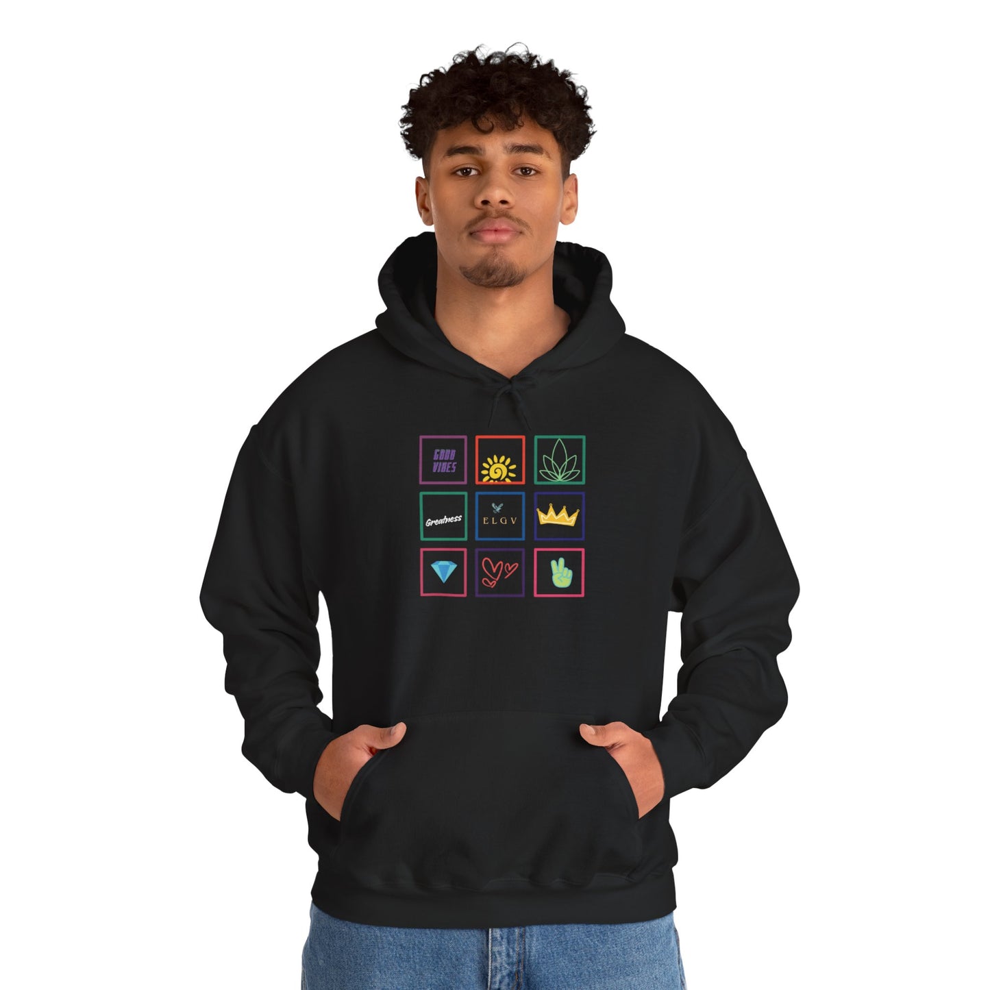 “Grid of values” hoodie