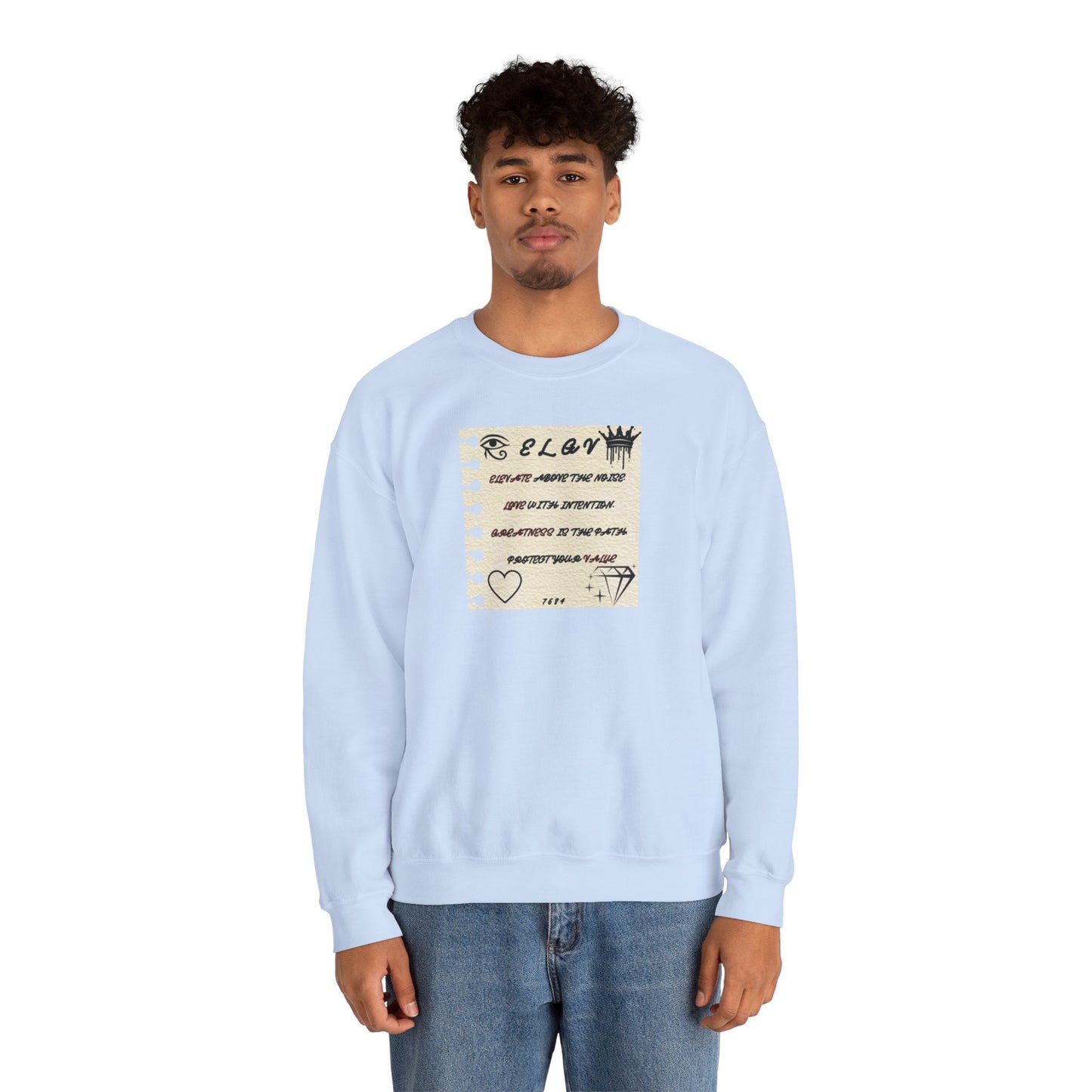 “Message of purpose, next level” sweatshirt