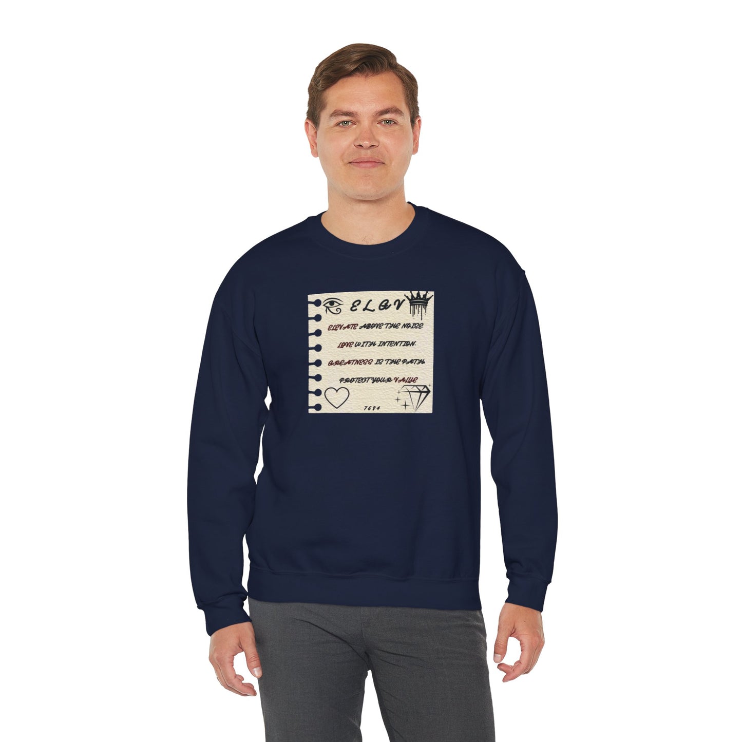 “Message of purpose, next level” sweatshirt