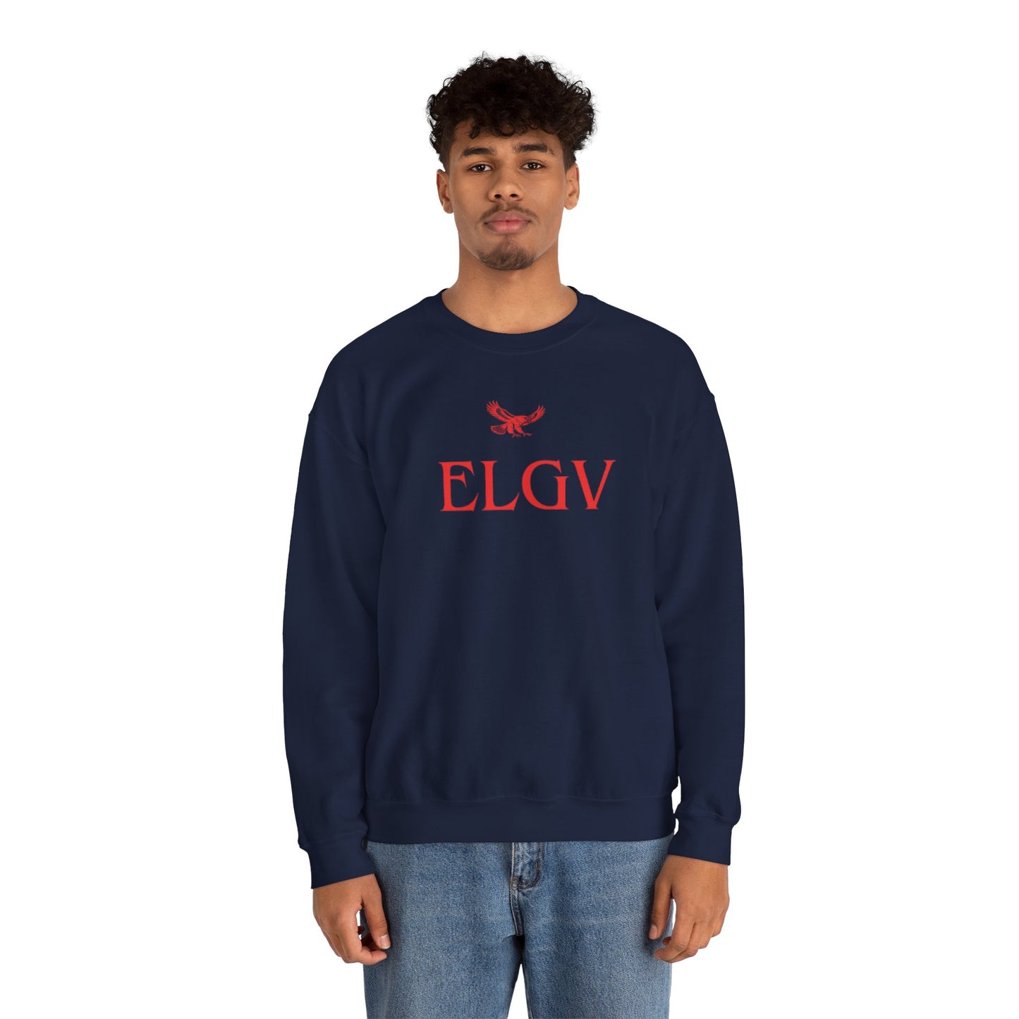 “Center ELGV logo red” sweatshirt