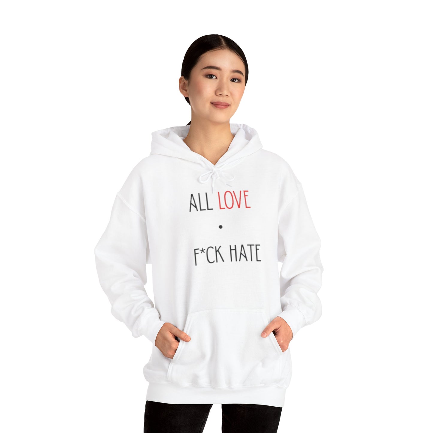 “F*ck hate, next level” sweatshirt