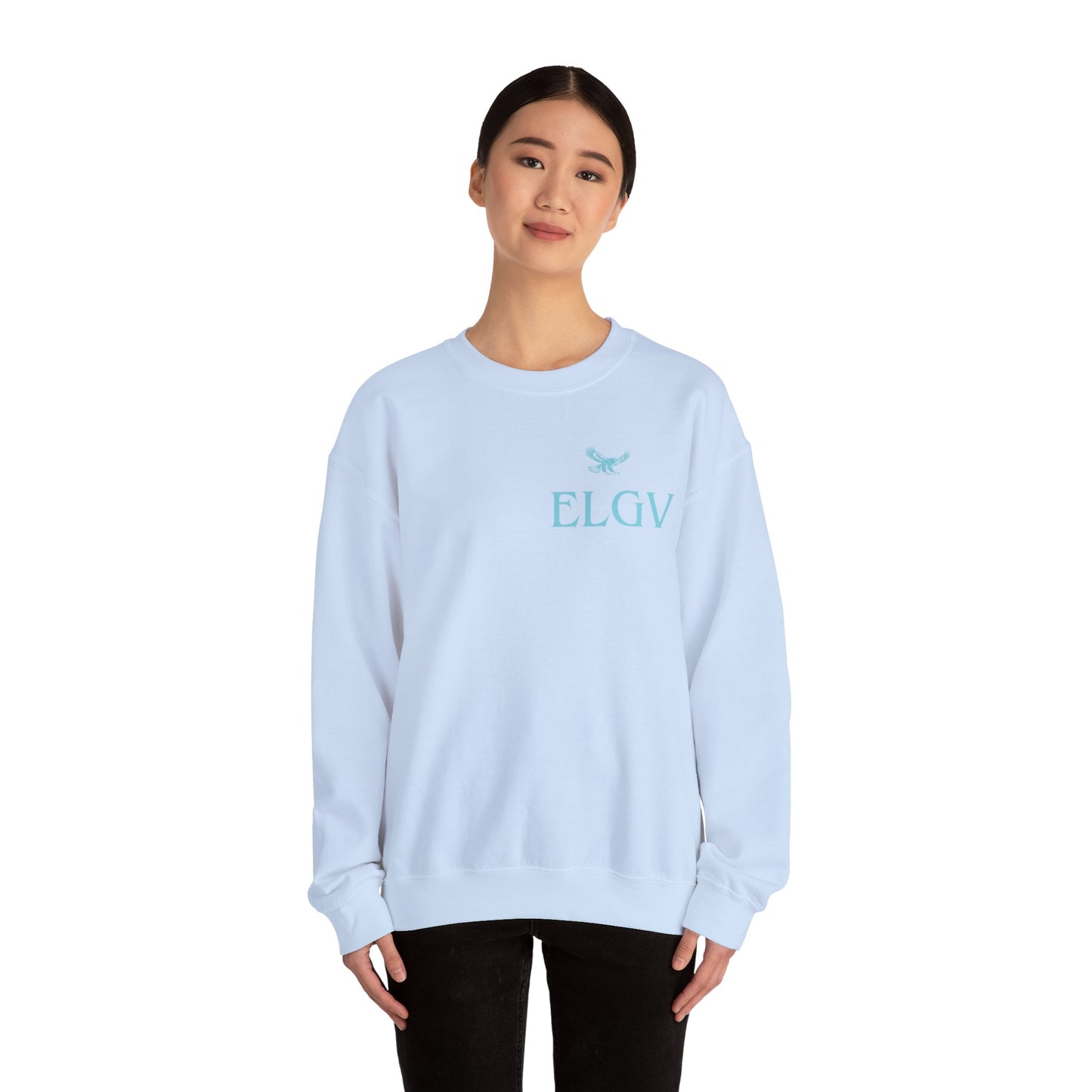 “Side ELGV logo aqua” sweatshirt