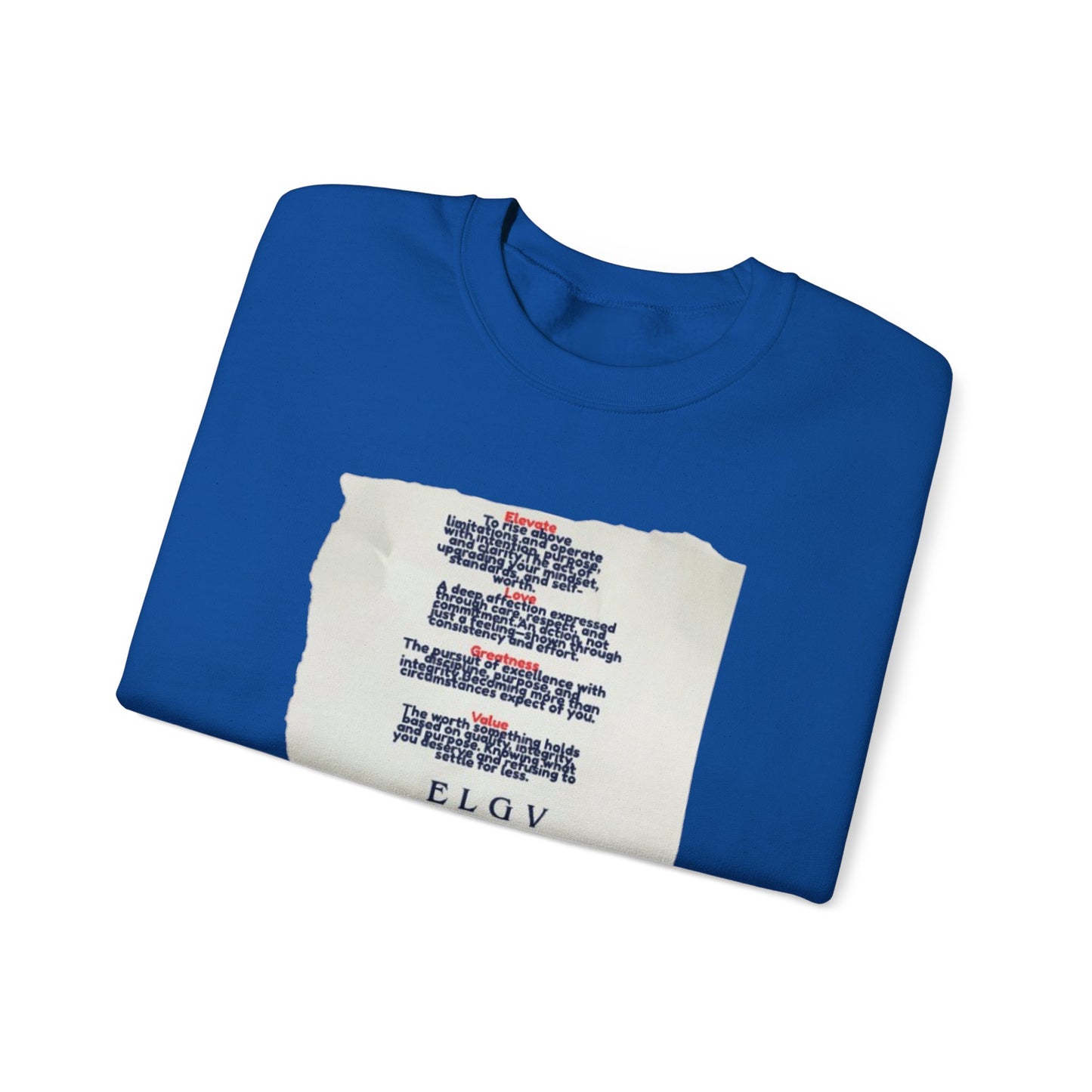 “The ELGV scripture” sweatshirt