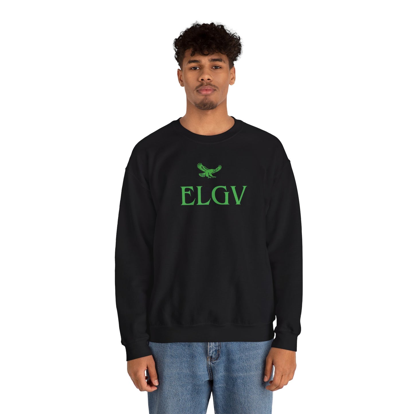 “Center ELGV logo green” sweatshirt