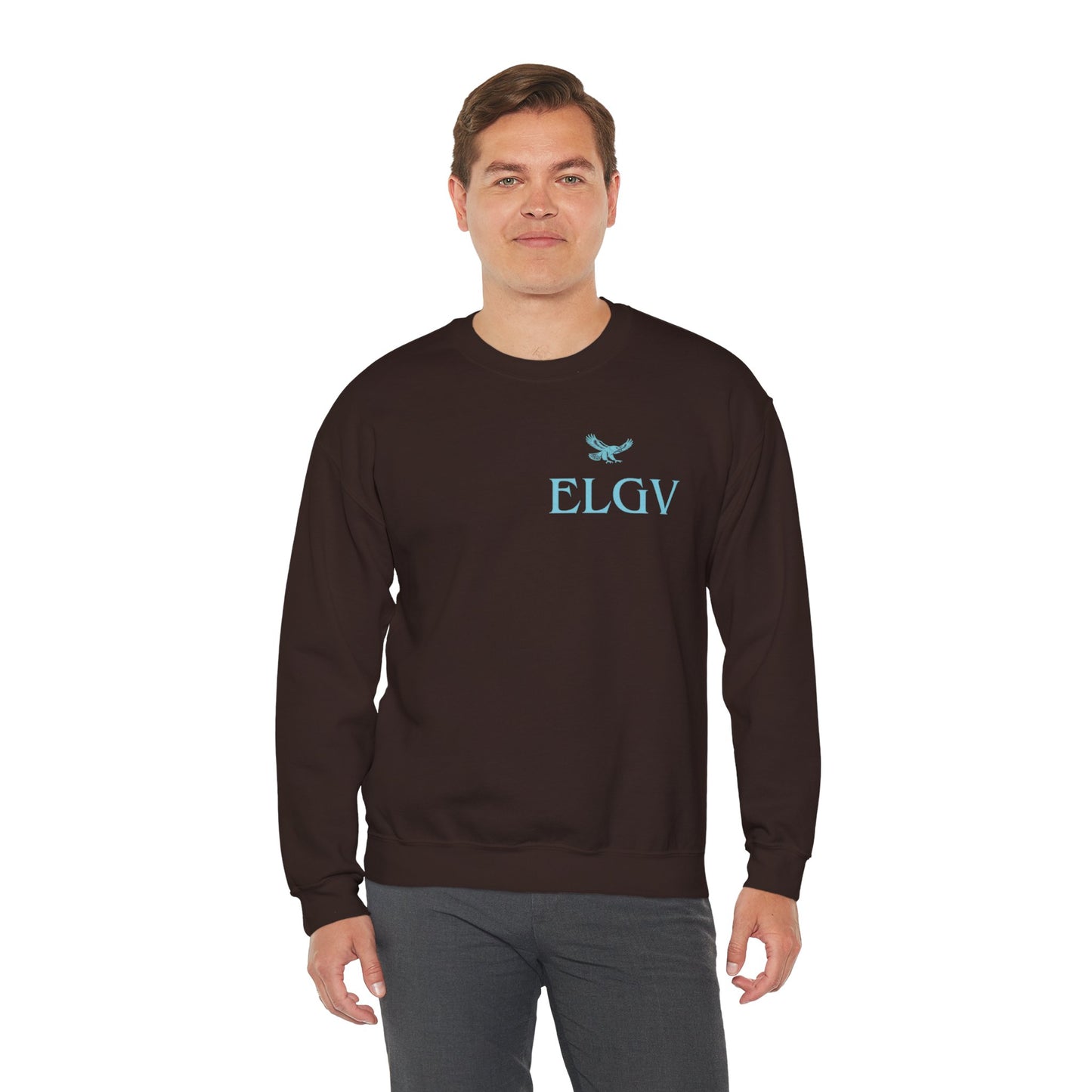 “Side ELGV logo aqua” sweatshirt