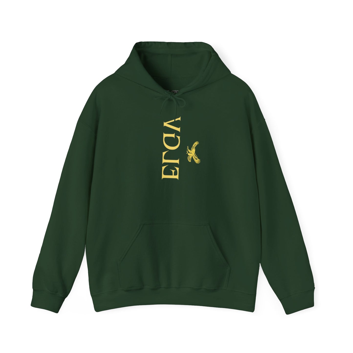“Side ELGV logo mirror  yellow” hoodie