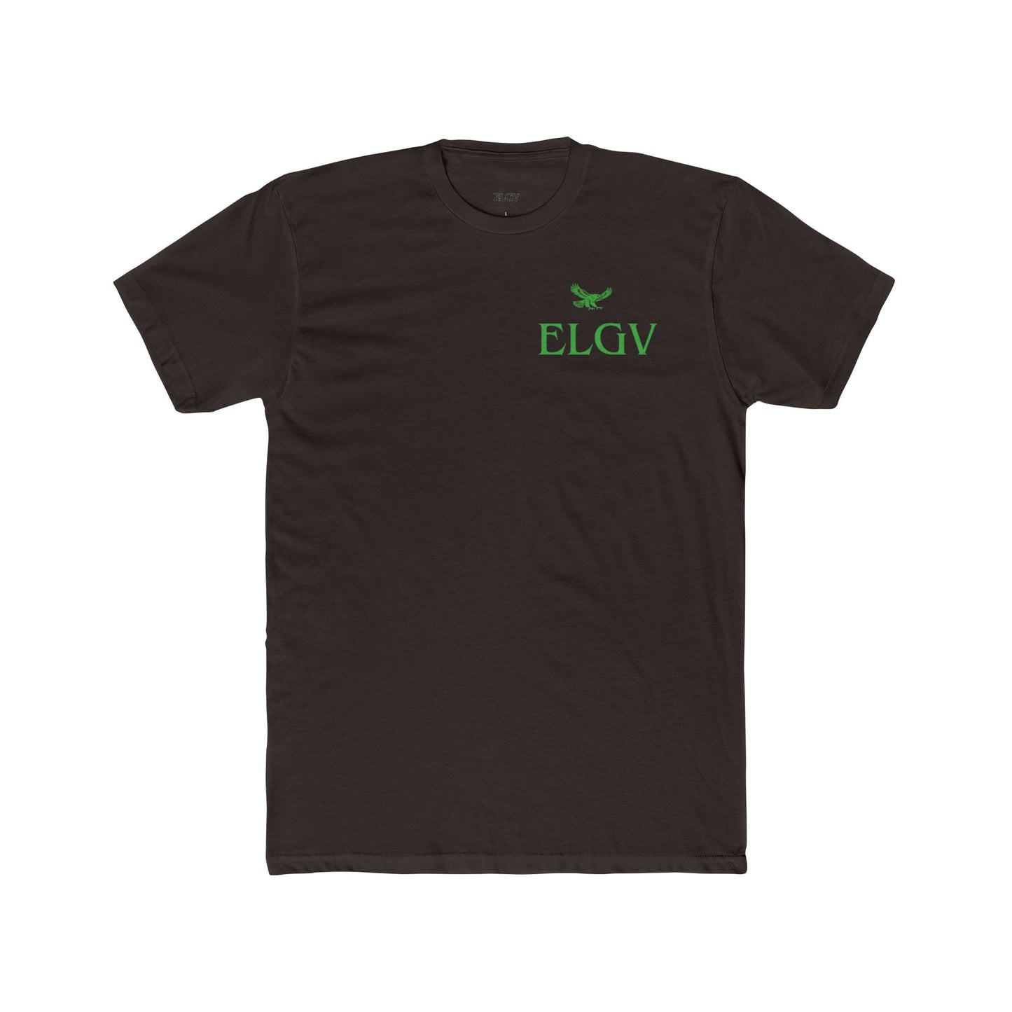 “Side ELGV logo green” tee