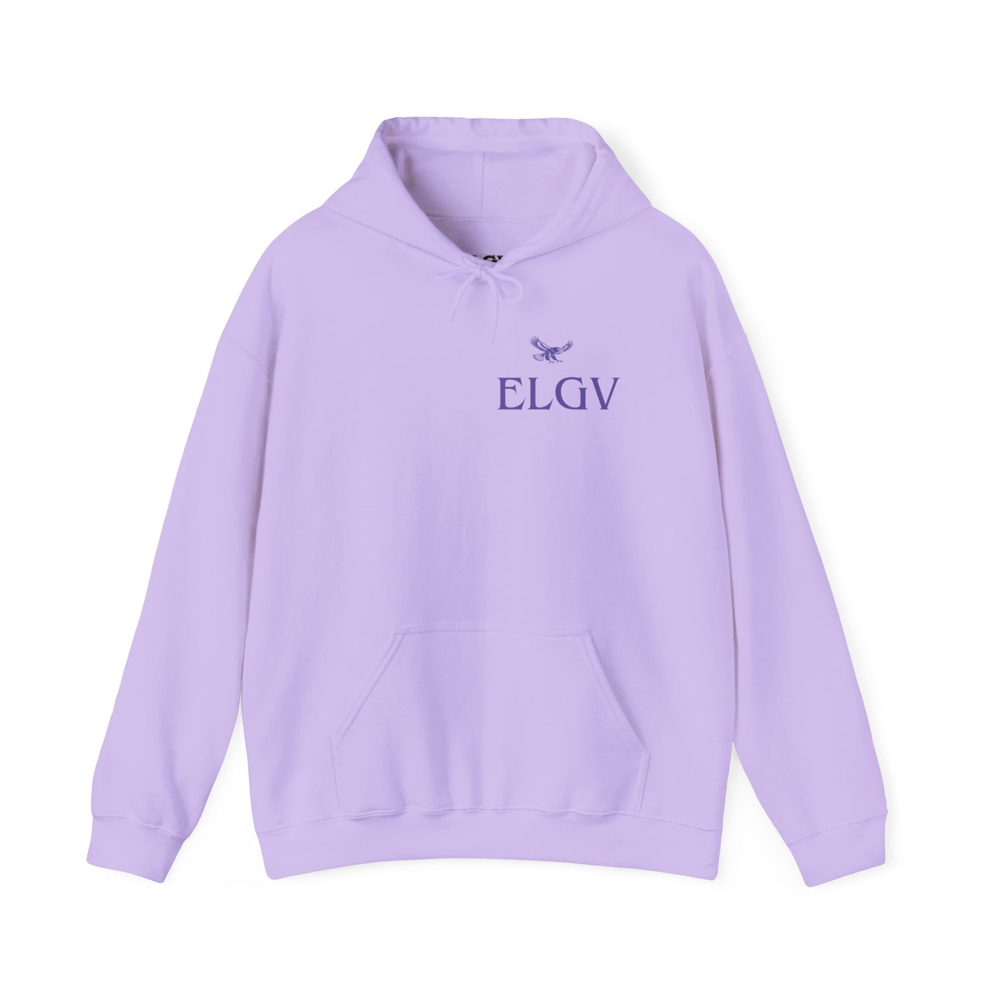 “Side ELGV logo prple” hoodie