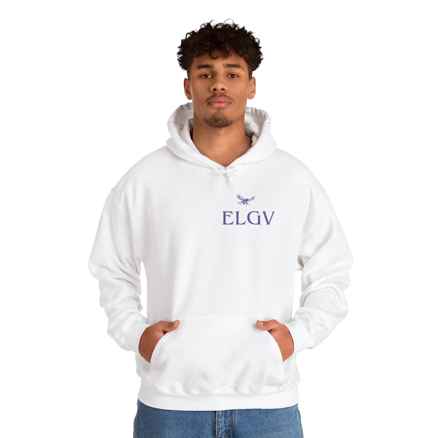“Side ELGV logo prple” hoodie