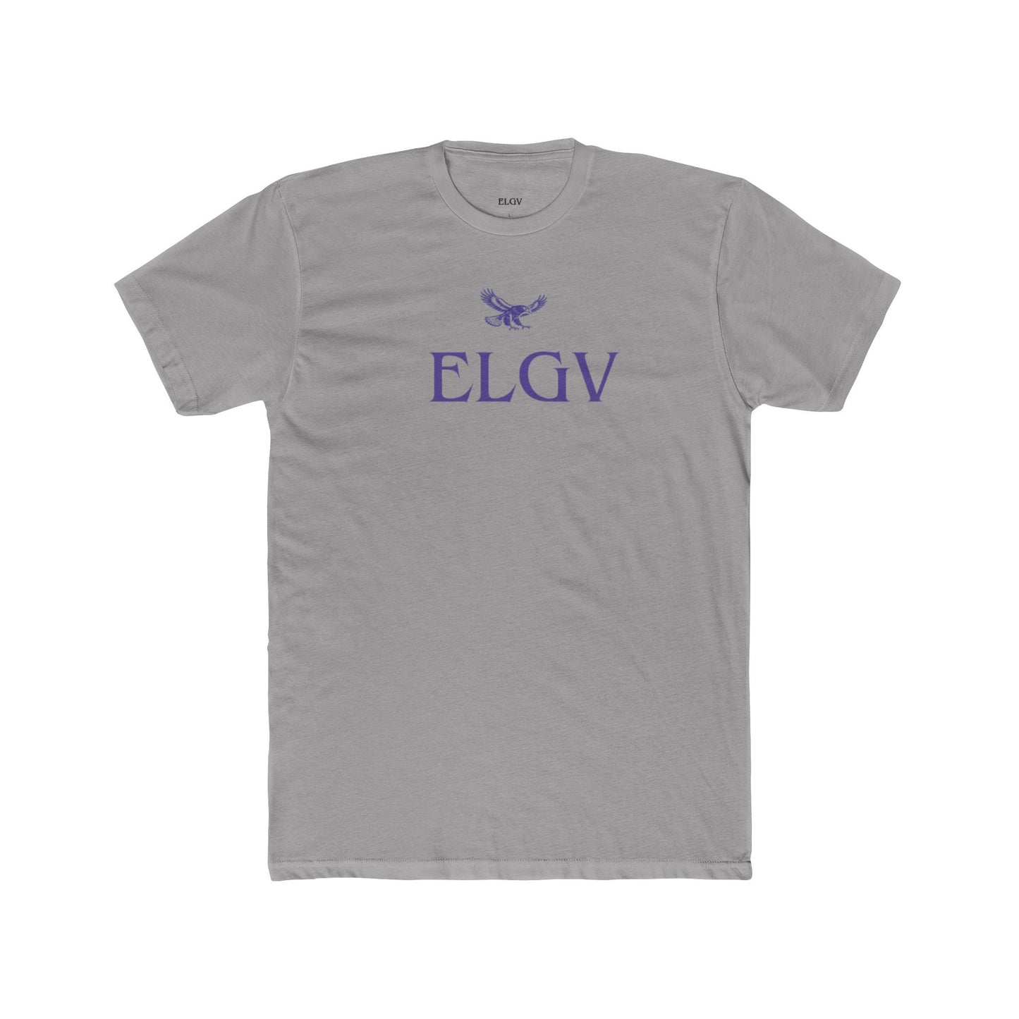 “Center ELGV logo purple” tee