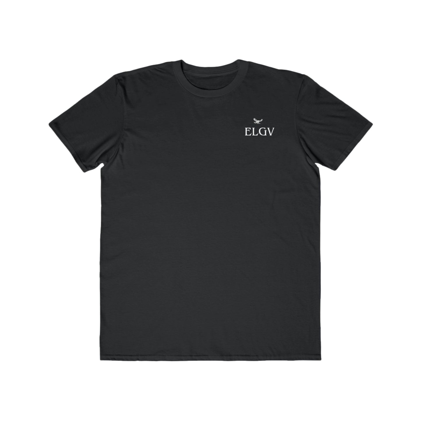 “Side ELGV logo whte” tee