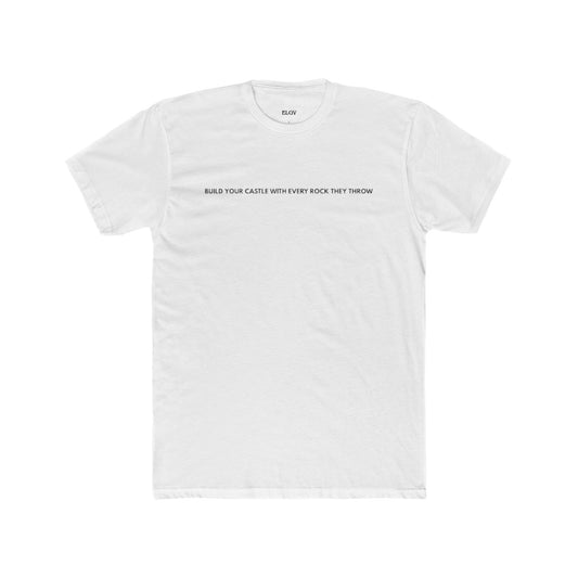“Built from rocks they threw” tee