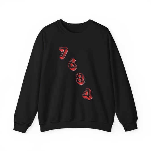 “Diagonal numerals” sweatshirt