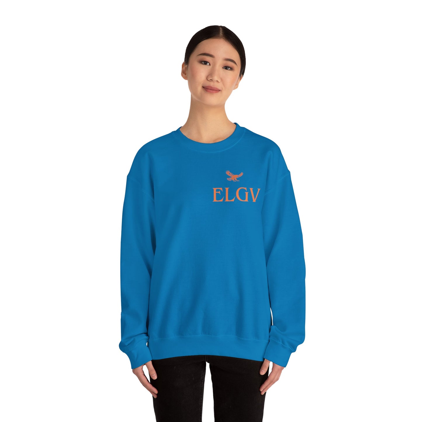 “Side ELGV logo orange” sweatshirt