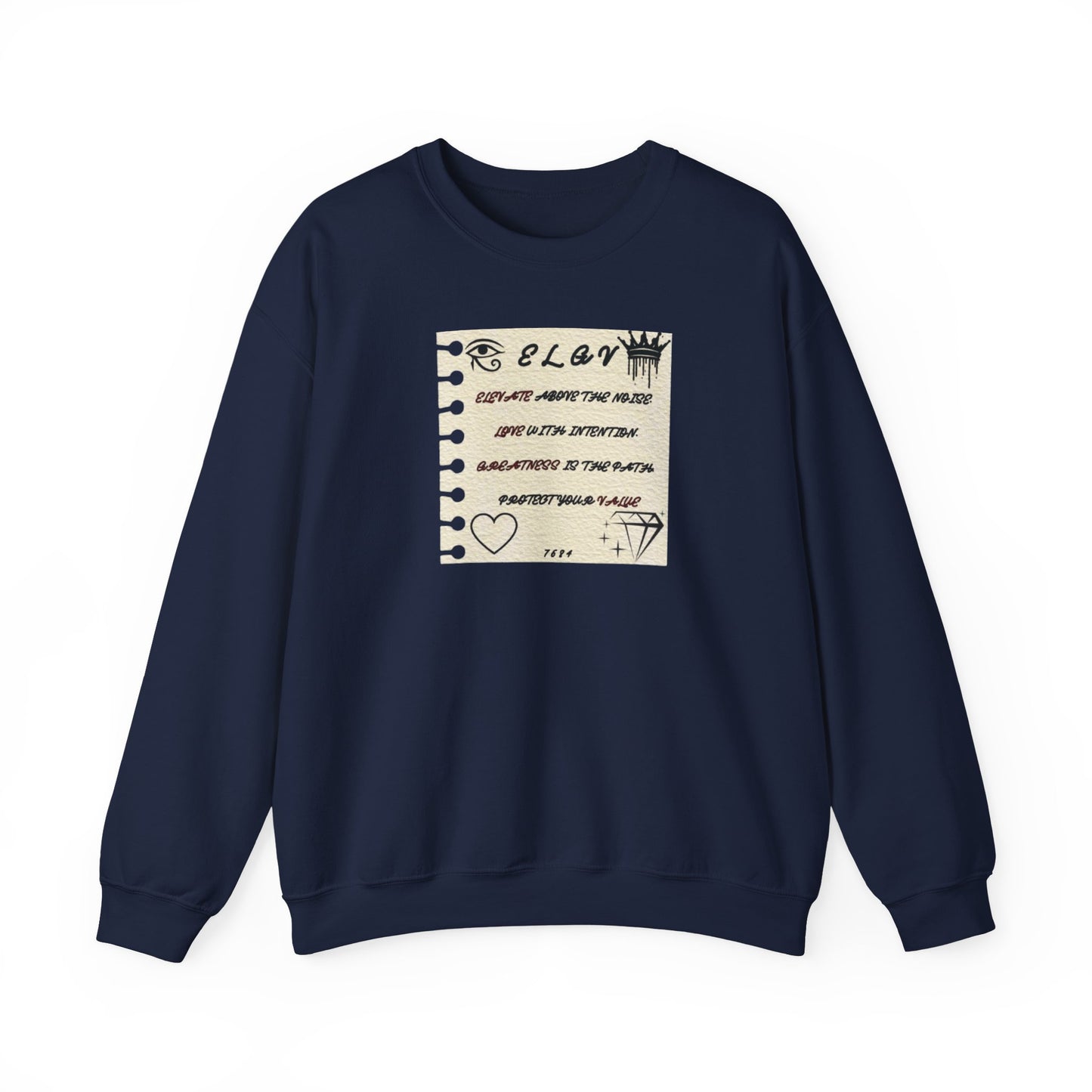“Message of purpose, next level” sweatshirt