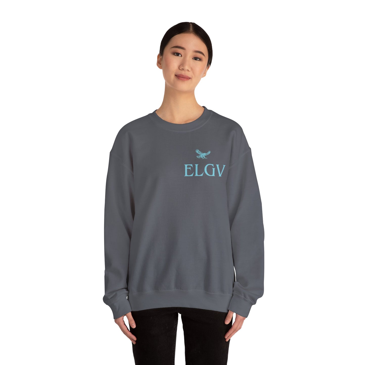 “Side ELGV logo aqua” sweatshirt