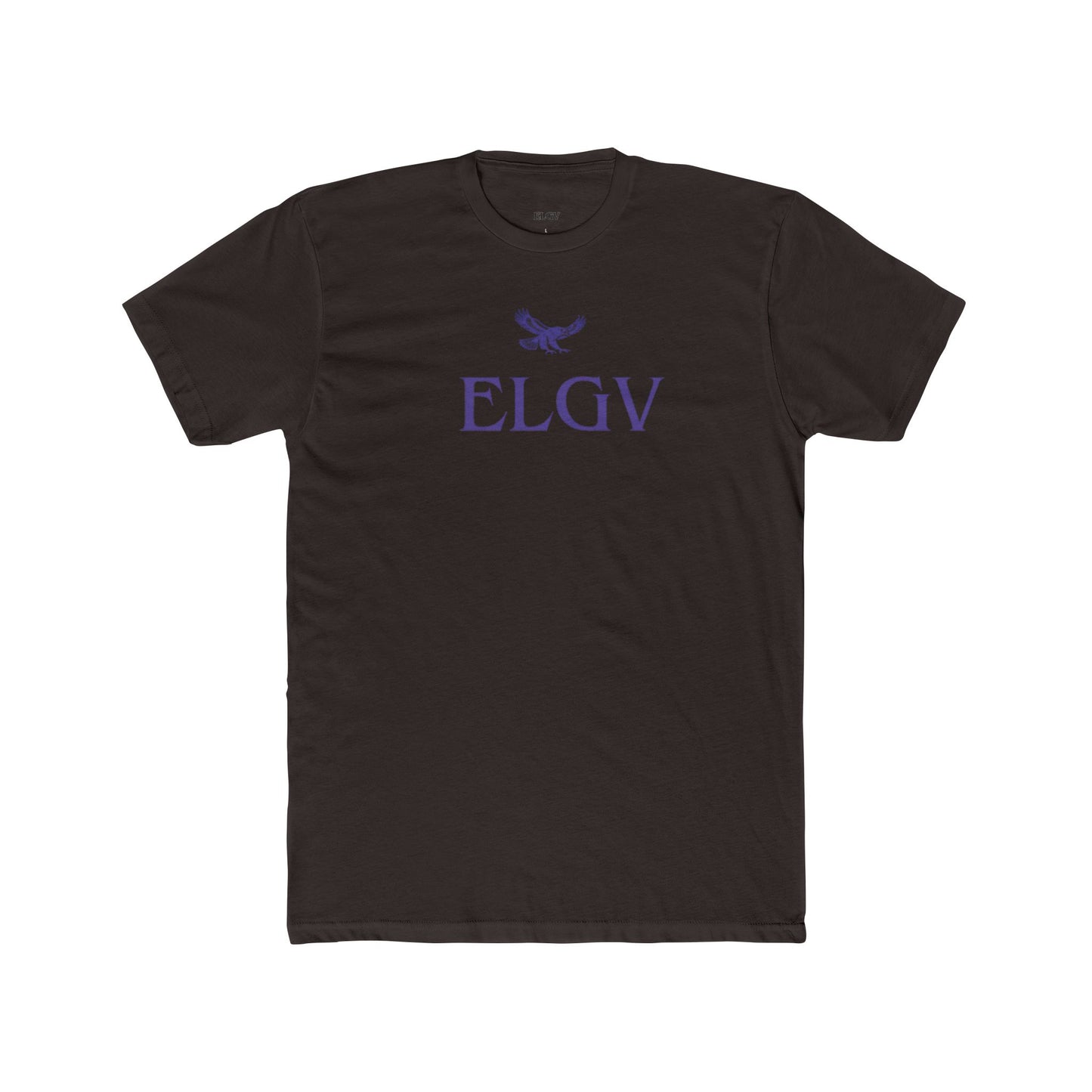 “Center ELGV logo purple” tee