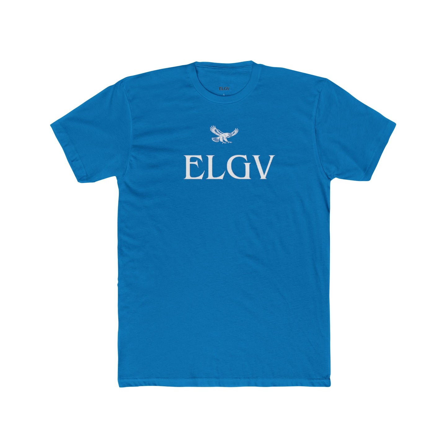 “Center ELGV logo white” tee