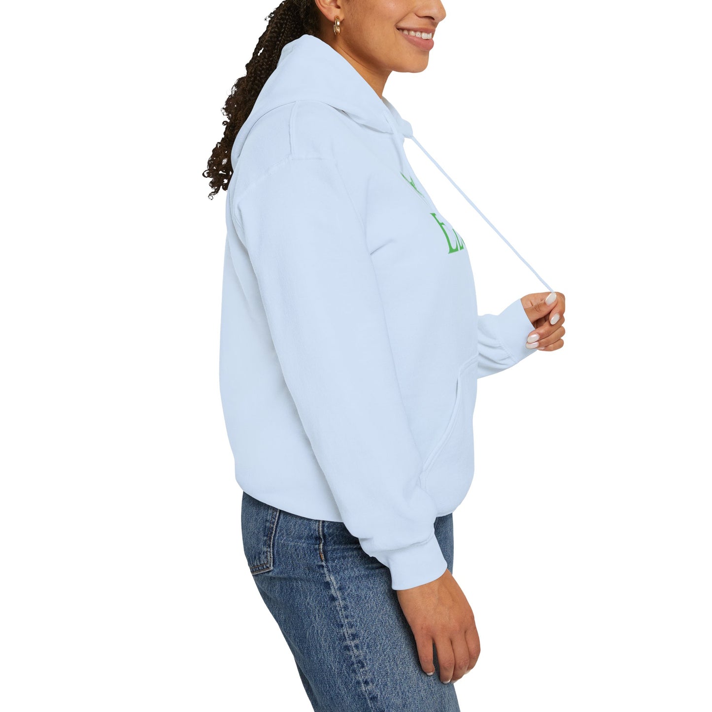 “Center ELGV logo green” hoodie