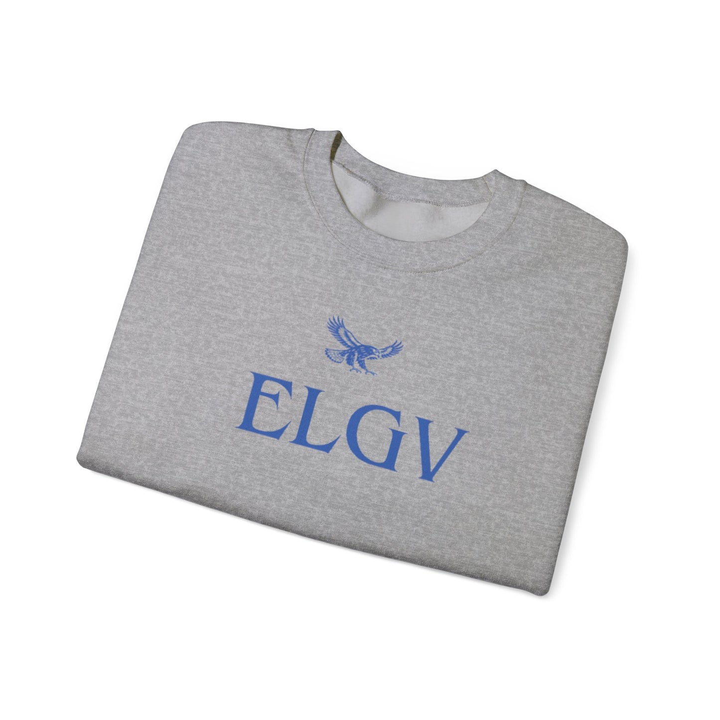 “Center ELGV logo blue” sweatshirt