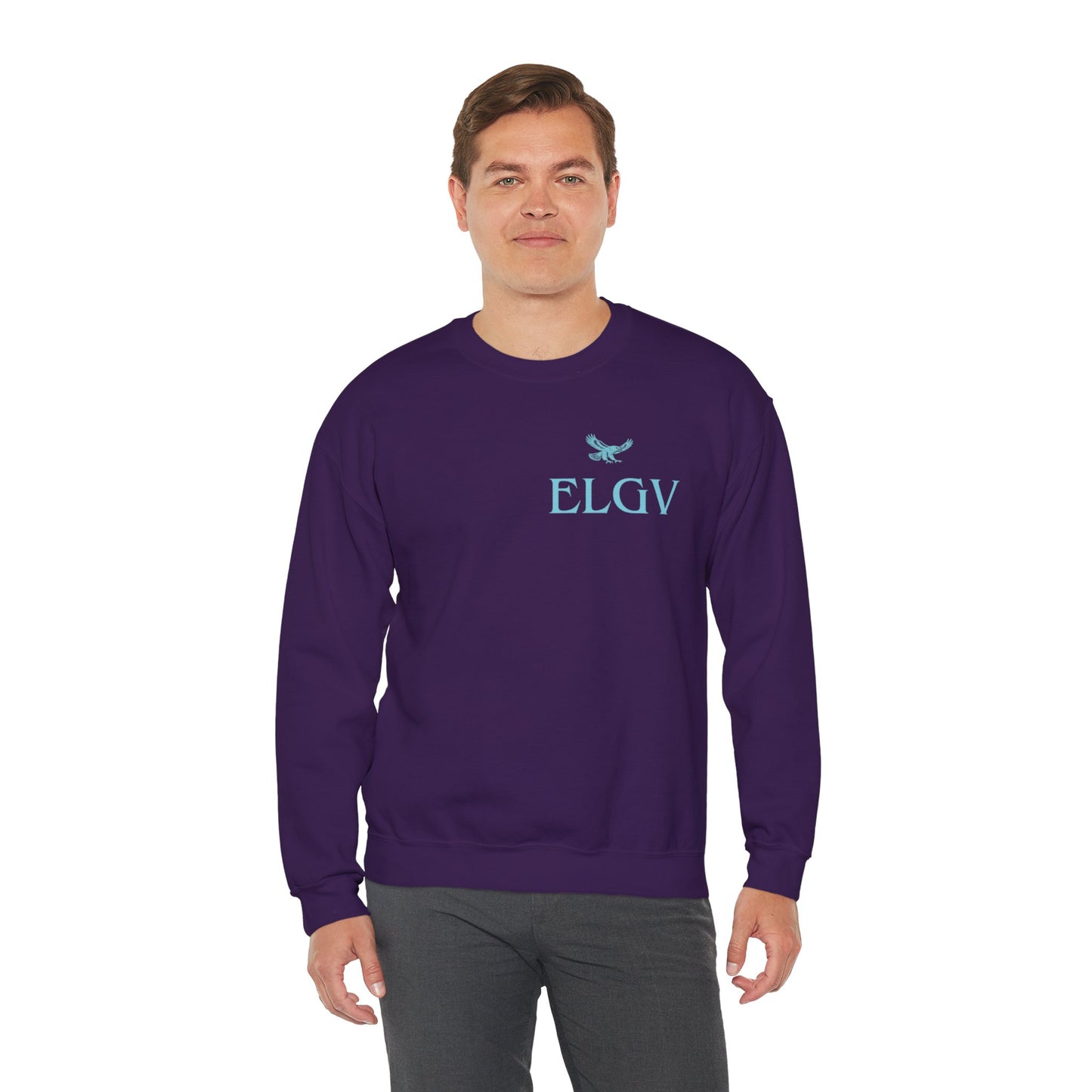 “Side ELGV logo aqua” sweatshirt