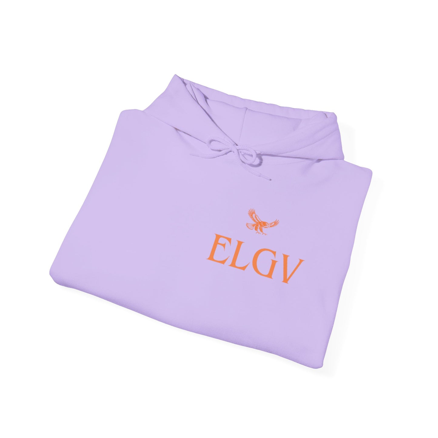 “Side ELGV logo orange” hoodie