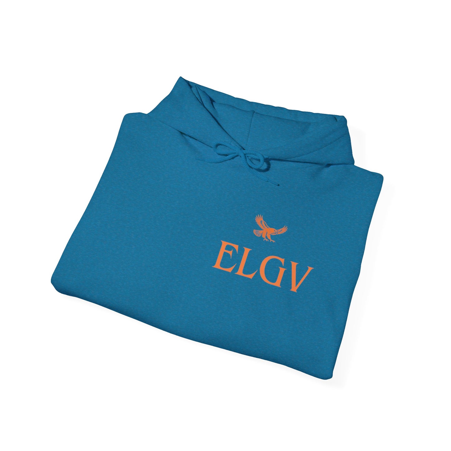 “Side ELGV logo orange” hoodie