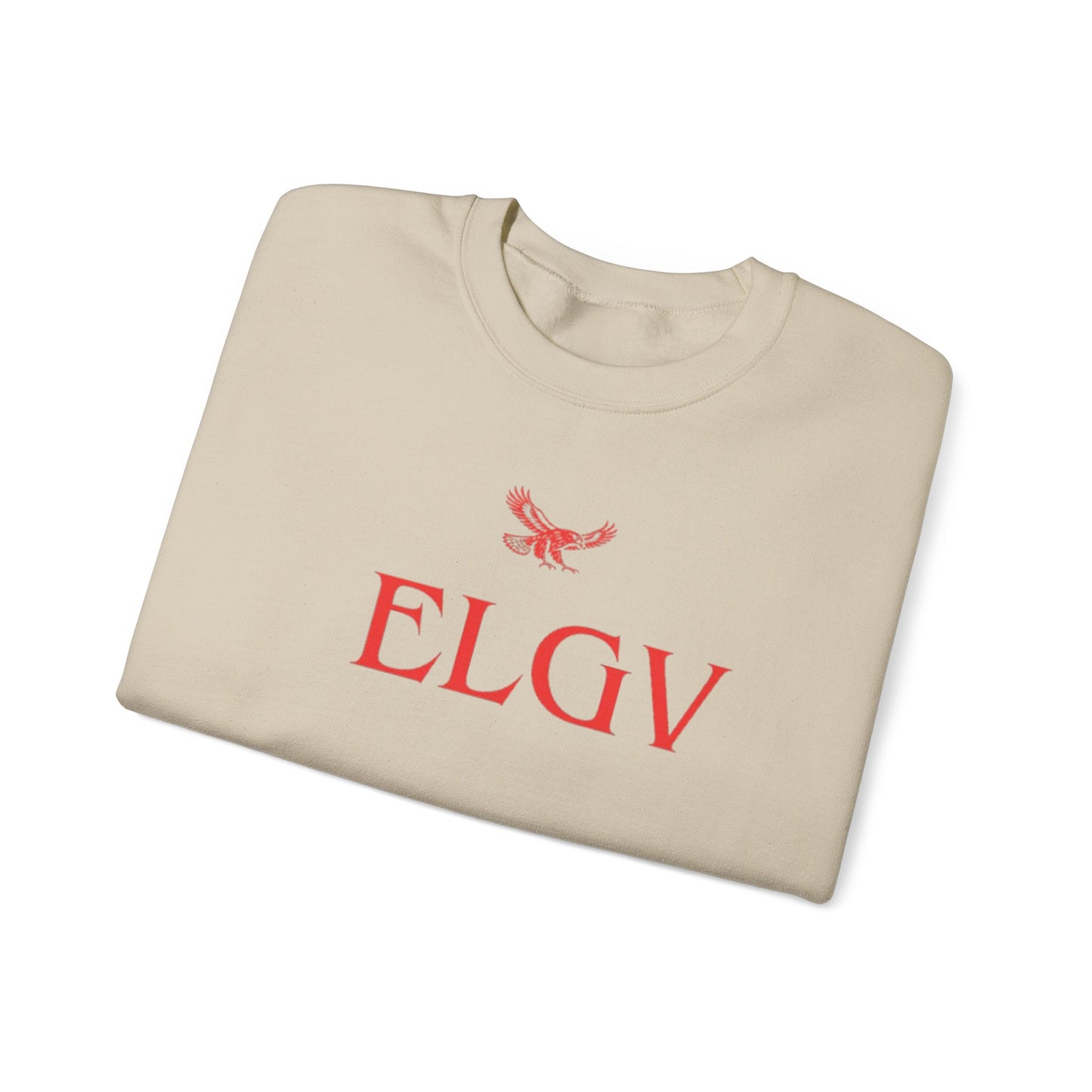 “Center ELGV logo red” sweatshirt