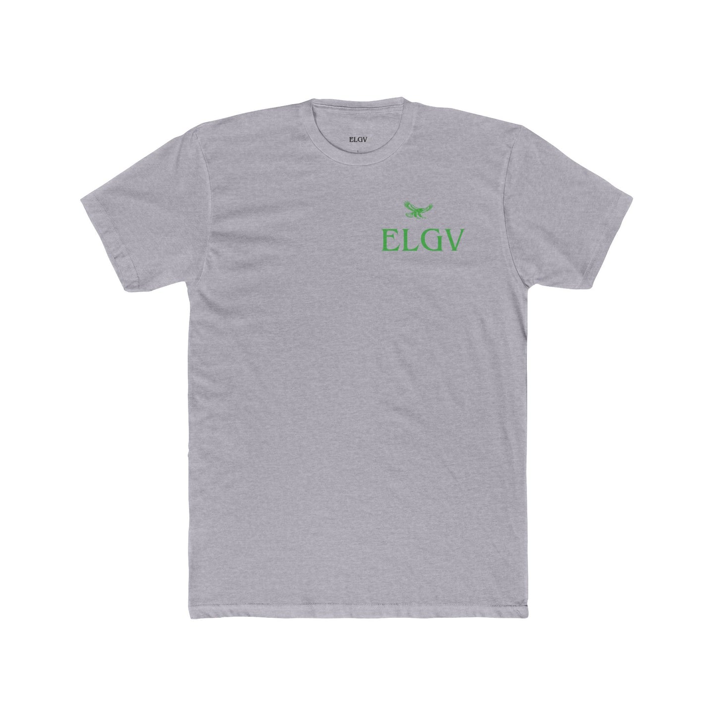 “Side ELGV logo green” tee
