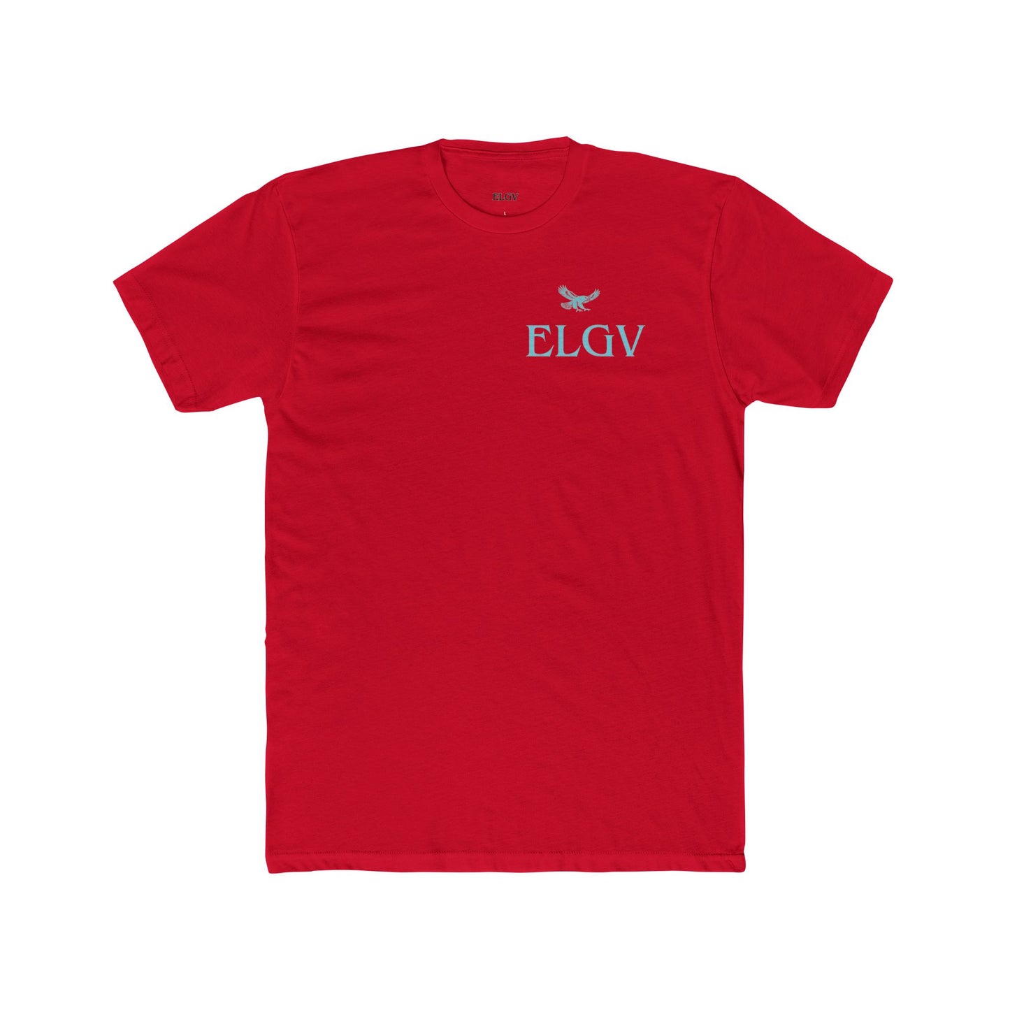 “Side ELGV logo aqua” tee
