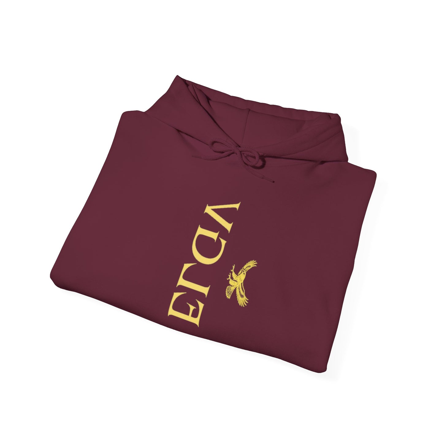 “Side ELGV logo mirror  yellow” hoodie
