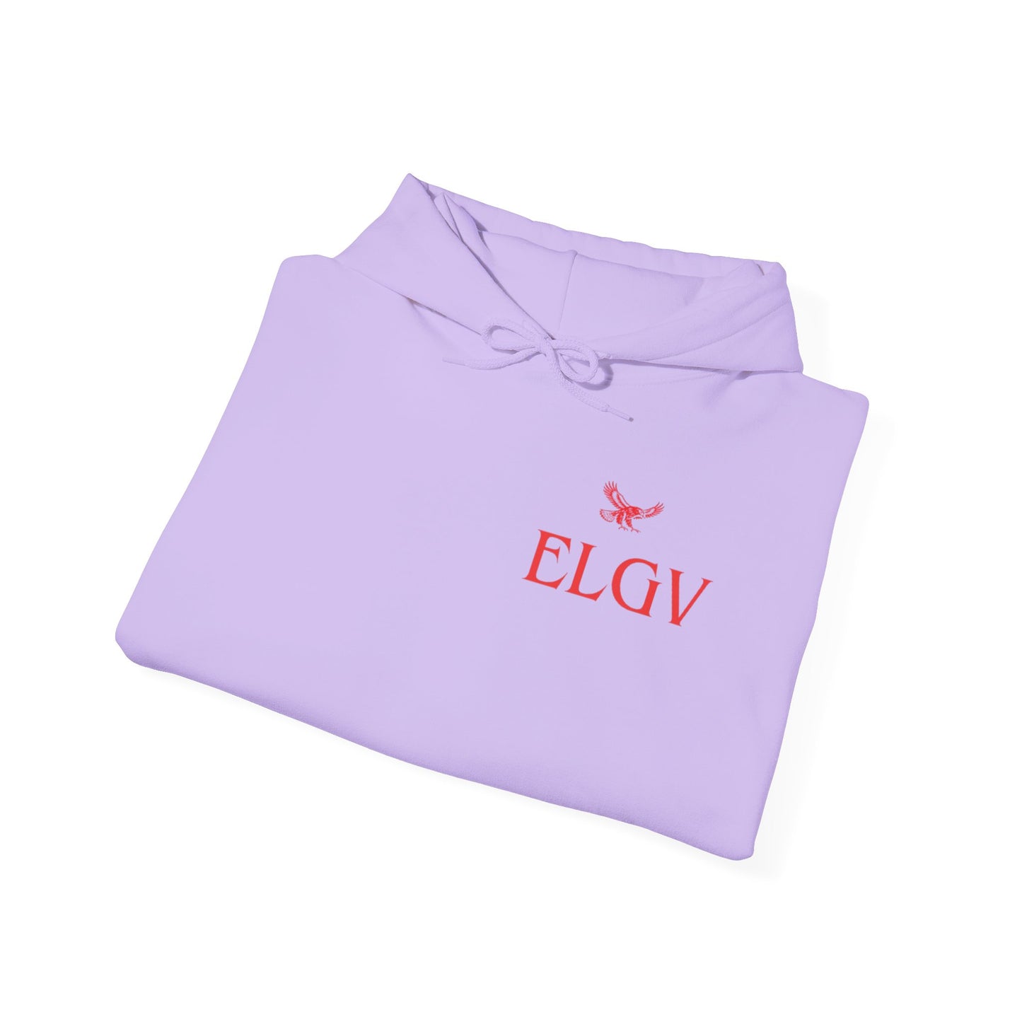 “Side ELGV logo red” hoodie