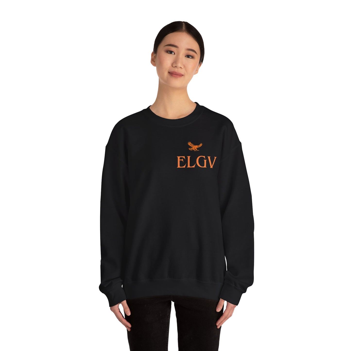 “Side ELGV logo orange” sweatshirt