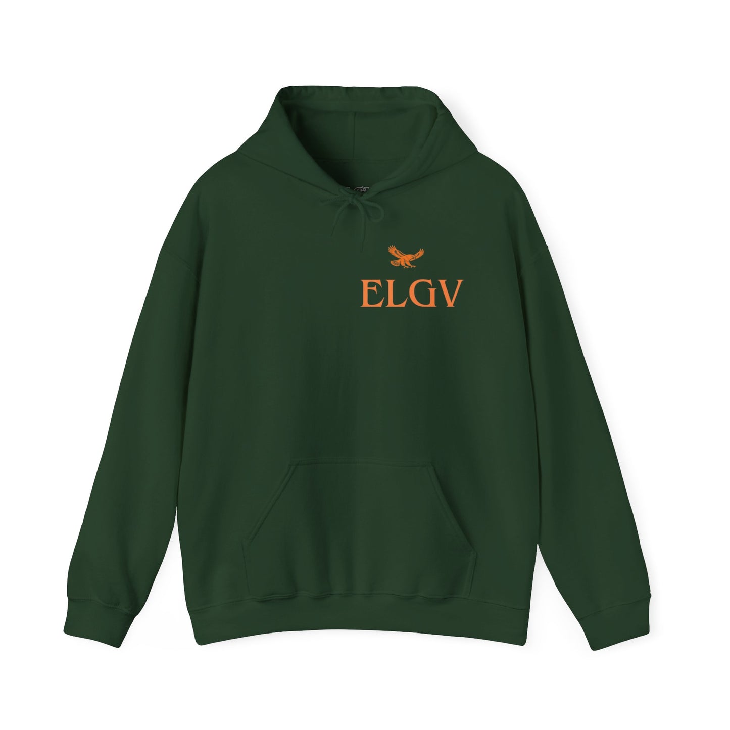 “Side ELGV logo orange” hoodie