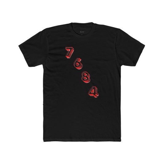 “Diagonal numerals” tee