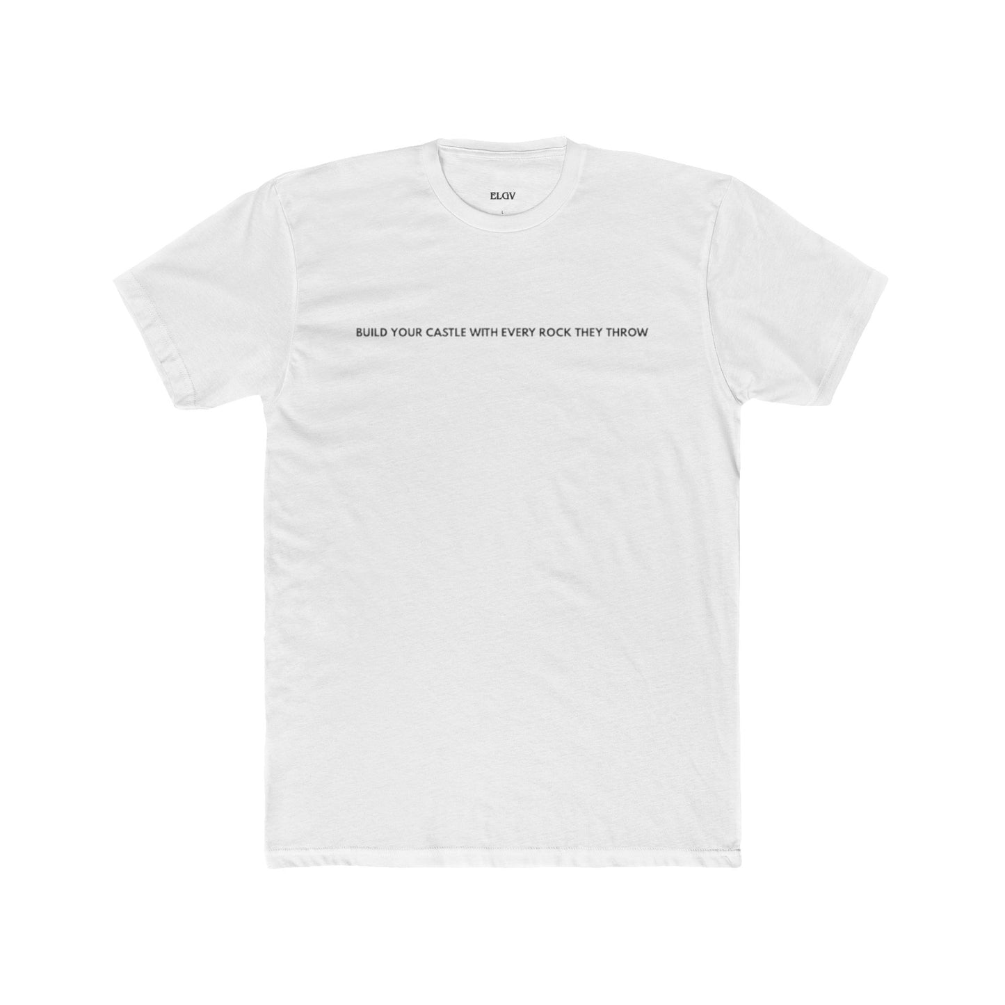 “Built from rocks they threw” tee