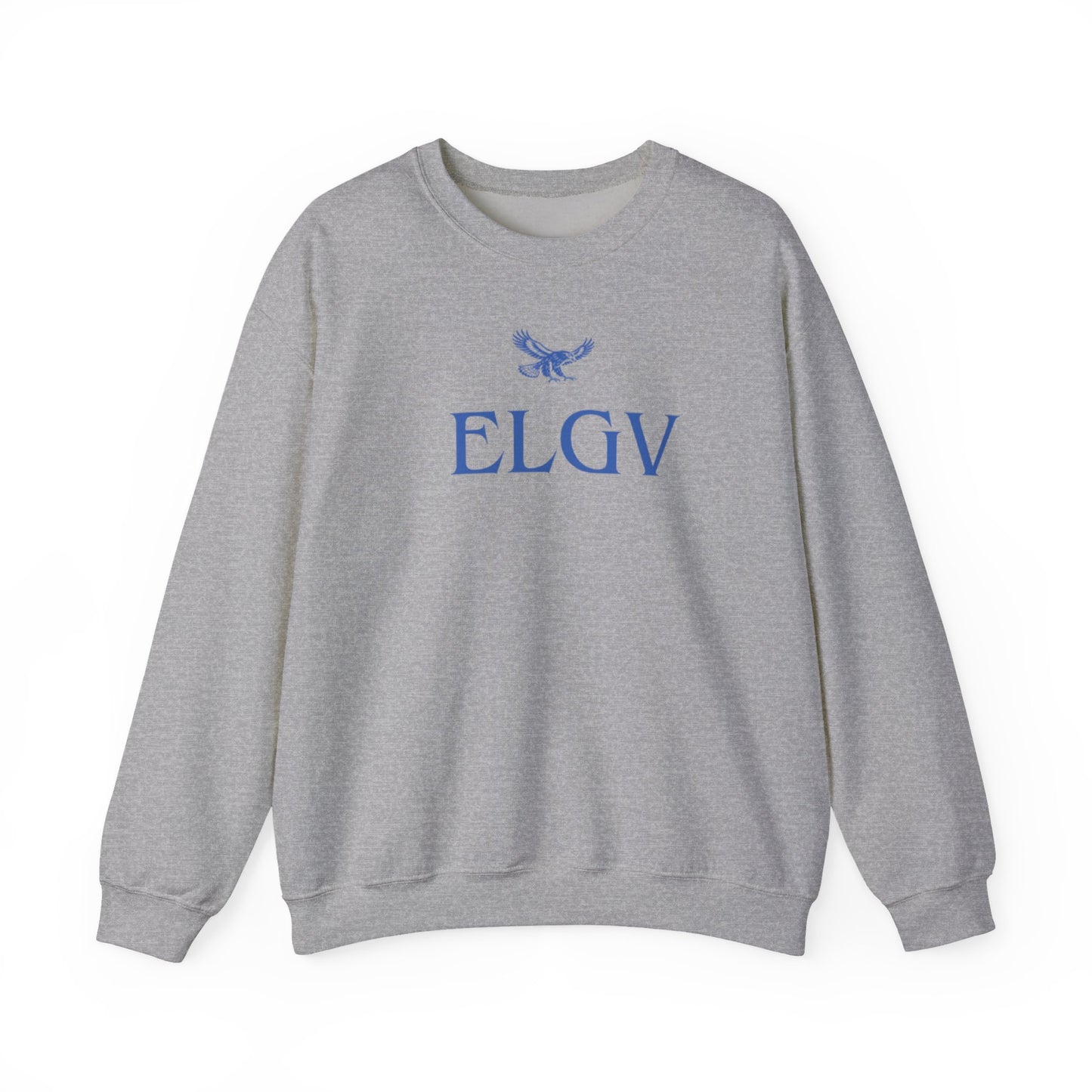 “Center ELGV logo blue” sweatshirt