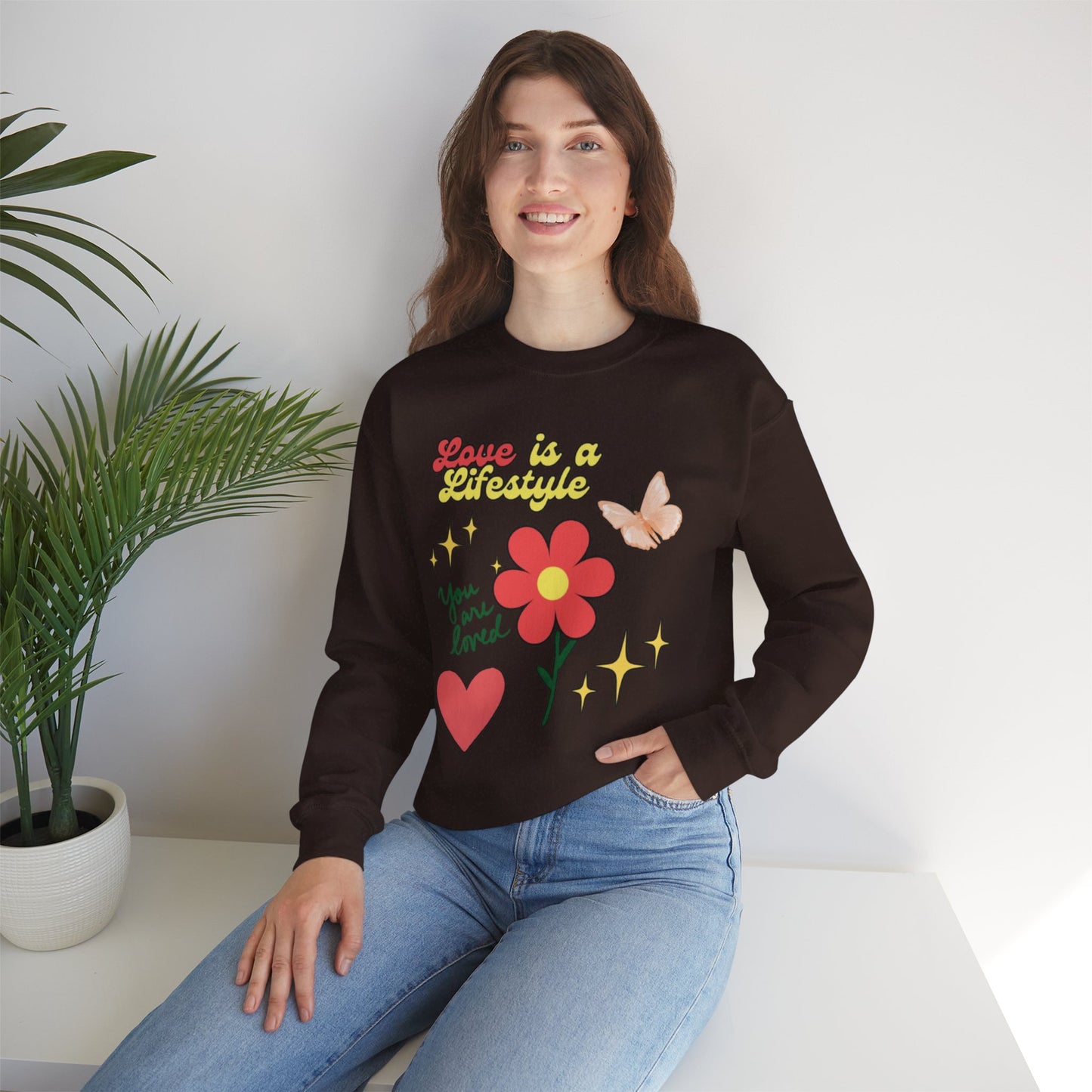“Love is a  lifestyle” sweatshirt