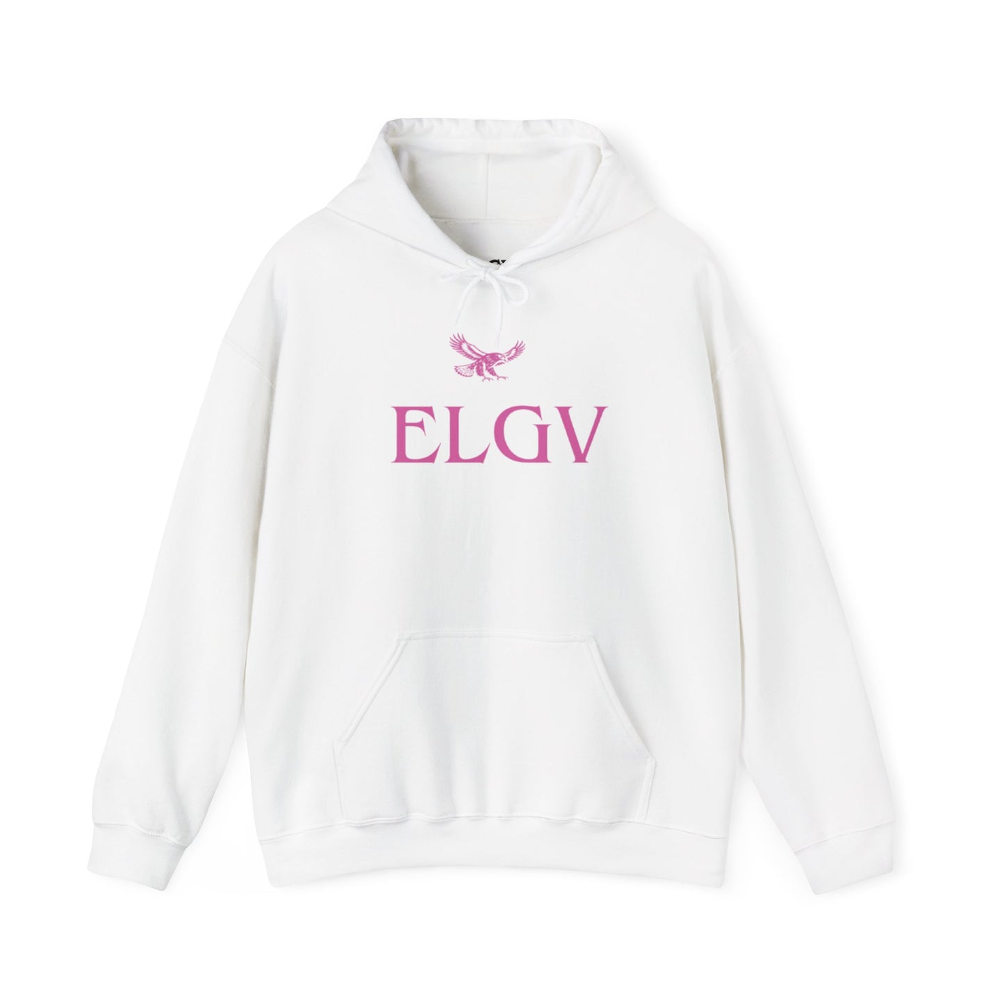“Center ELGV logo pink” hoodie