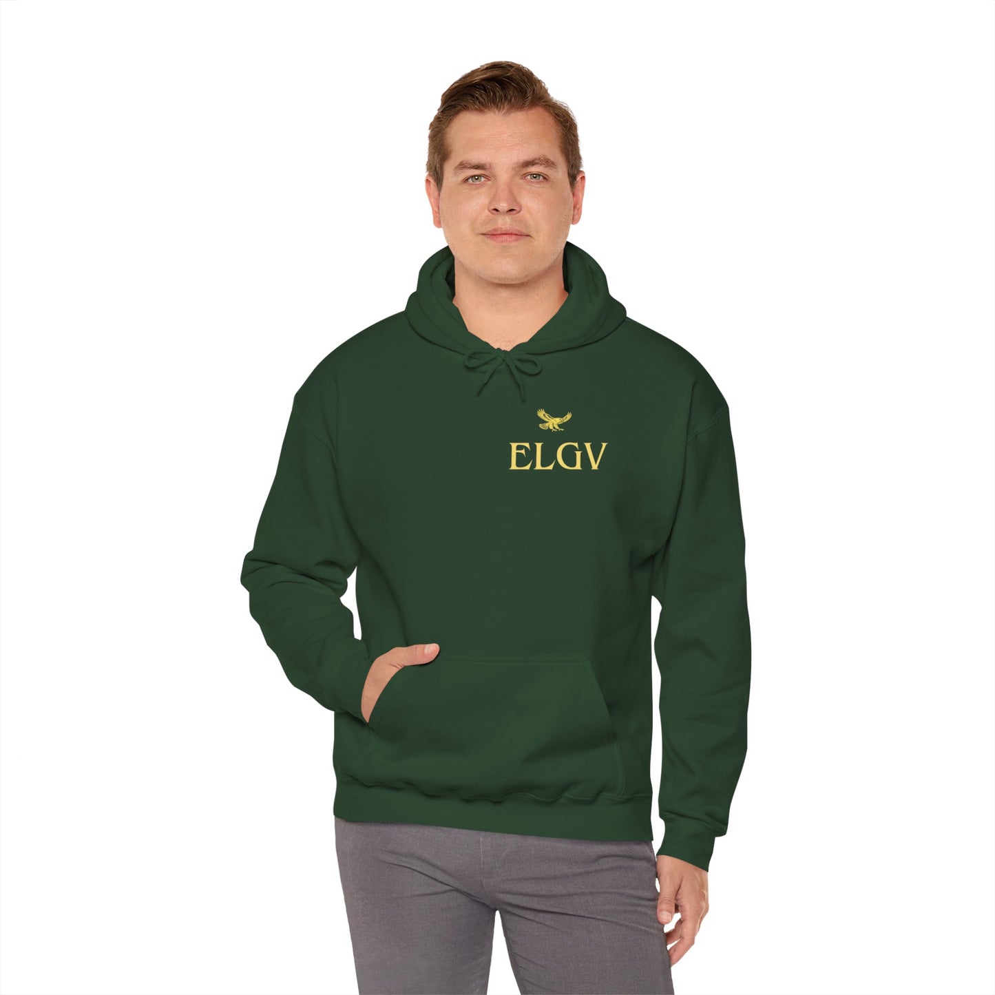 “Side ELGV logo yellow” hoodie